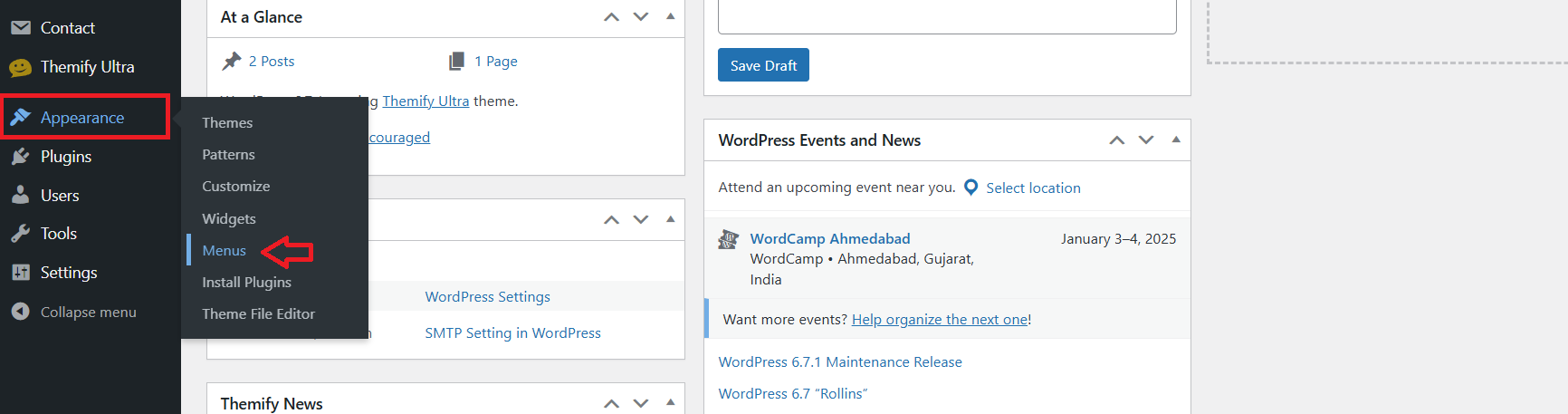 Menus and Highlighted Menu_1