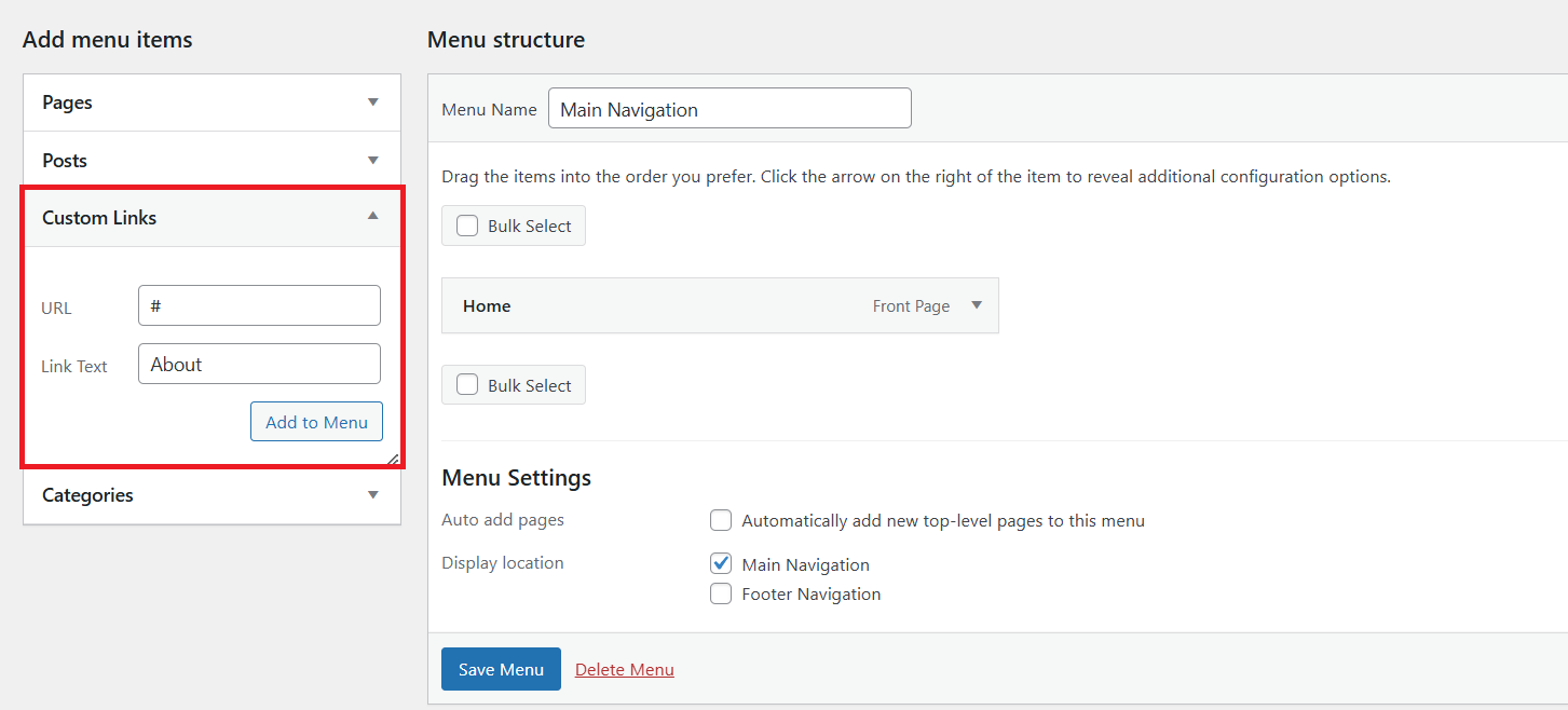 Menus and Highlighted Menu_5